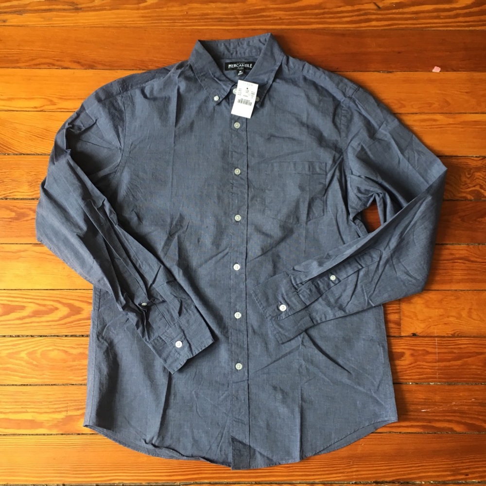 New J.Crew Mercantile Flex Button Down Shirt M